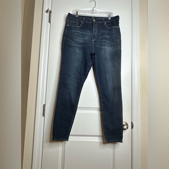 True Religion Denim - True Religion Halle High Rise Super Skinny Jeans Size 34 Dark Wash